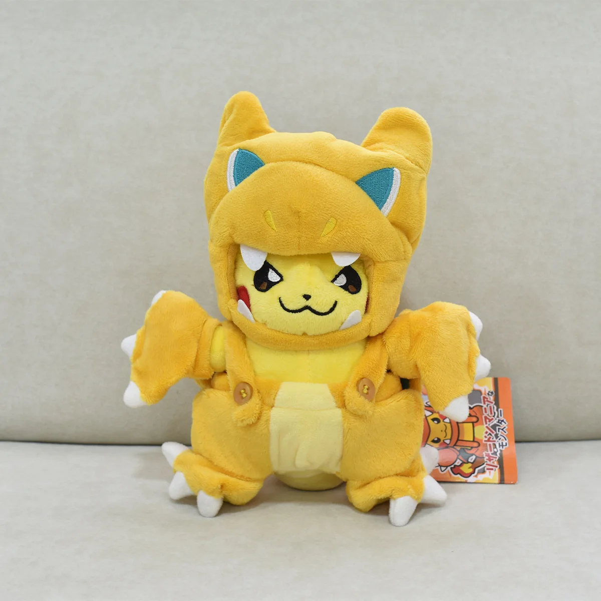 Color: Brown - Pokemon Pikachu Cosplay Toys Charizard Snorlax Garchomp Tyranitar Hydreigon Anime Stuffed Plush Cartoon Peluche Dolls
