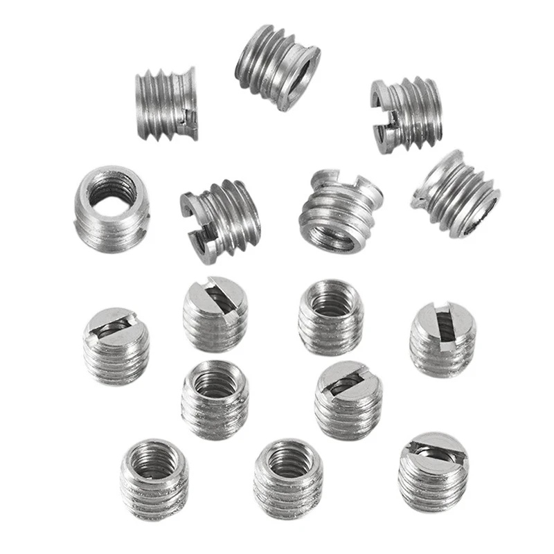 Color: Dark Grey - Camera Screw Conversion Nut 5/8 To 3/8 To 1/4 Inch Adapter Mount For DSLR Tripod Monopod Quick Release Plate Stands Camera Acc