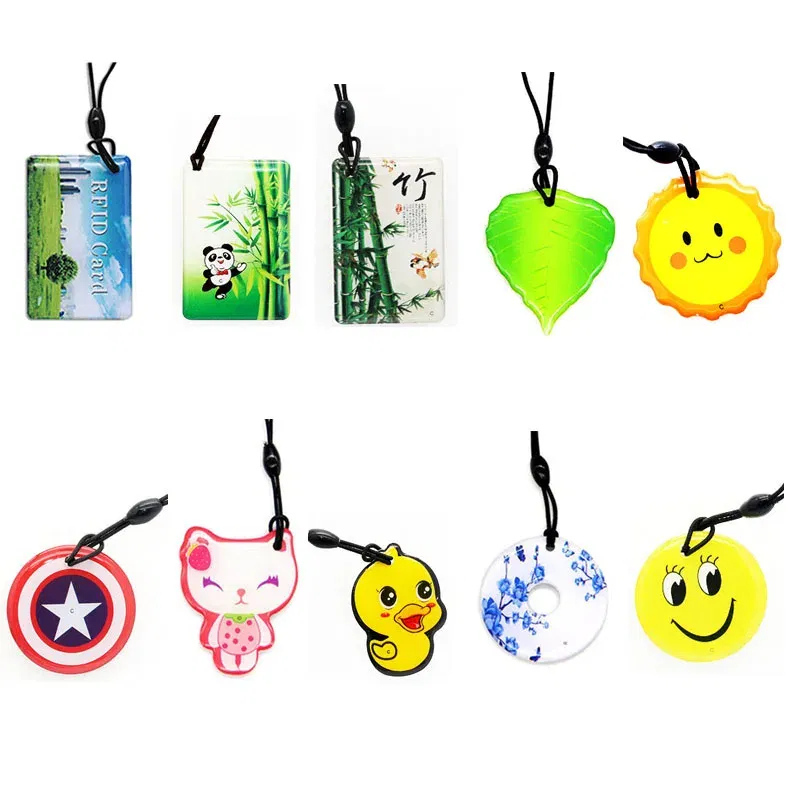 Color: Lemon yellow - 13.56MHz RFID GEN2 CUID Rewriteable Smart Key UID Changeable Epoxy Card block 0 writable NFC Andriod MCT Copy Clone Duplicate