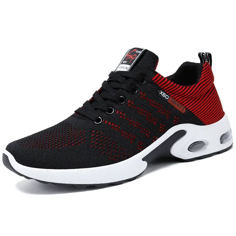 Color: GRAY, Shoe Size: 46 - sneakers Men 2025 new men's shoes lace-up running shoes Light casual sneakers