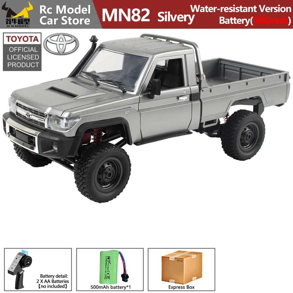 Color: Fluorescent Green - MN MODEL 1/12 4X4 Remote Control Diving Off-road Car Retro LC79 Truck Climbing All Terrain Vehicle Rock Crawler Toy for Adult