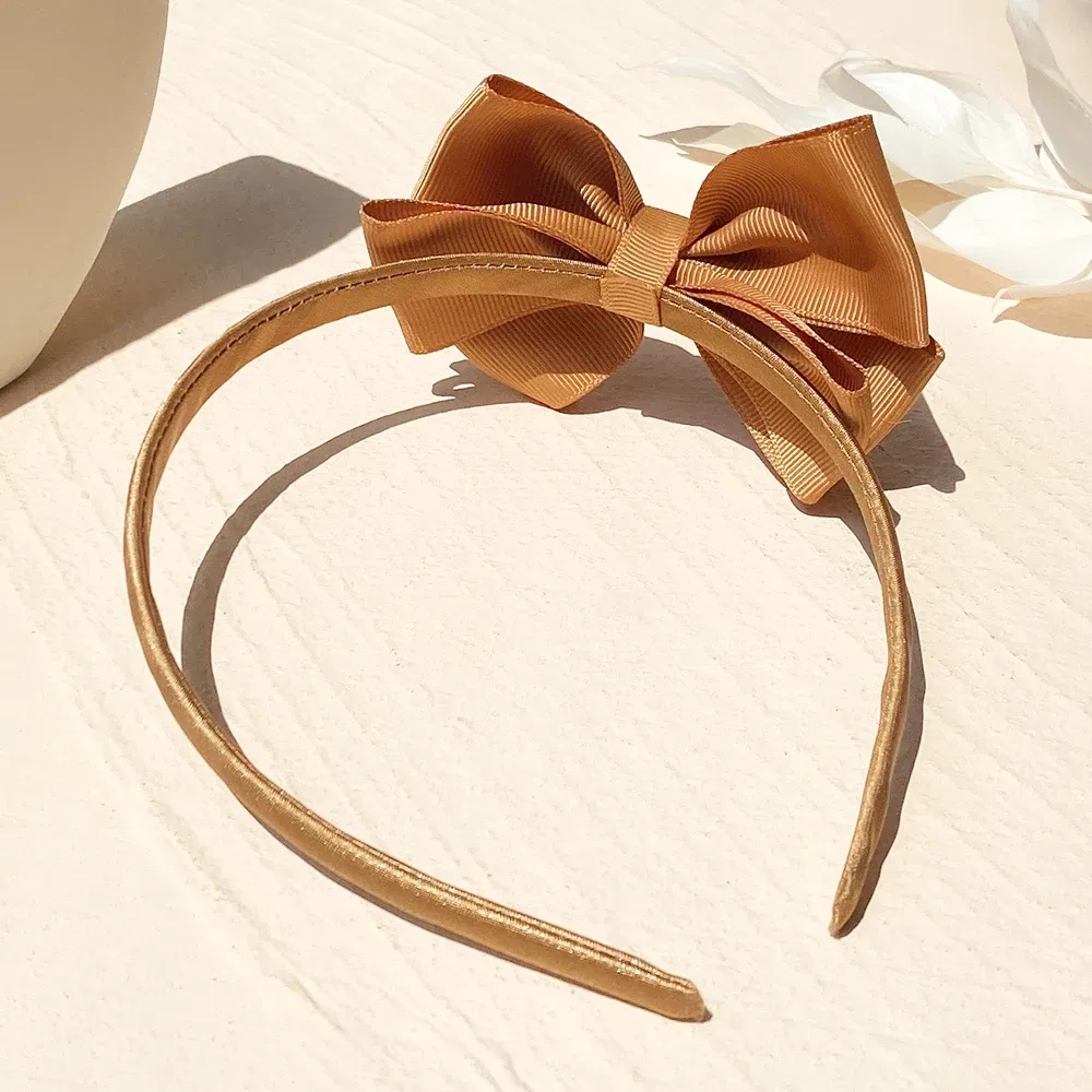 Color: green - 1 Piece Ribbon Handmade Hair Bows Hairbands for Baby Girls 20 Colors Cute Bowknot Solid Headband Headwear Baby Hair Accessories