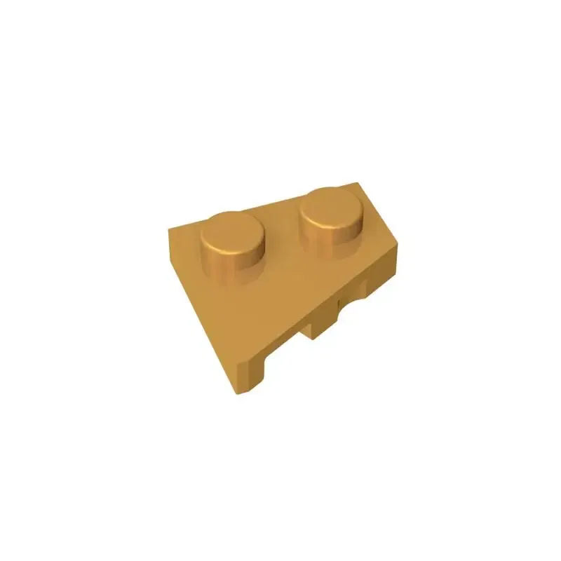 Color: Orange - Gobricks 10PCS Parts Wedge, Plate 2 x 2 Left Compatible with 24307 pieces of children's toys Building Blocks Educatonal  Techni