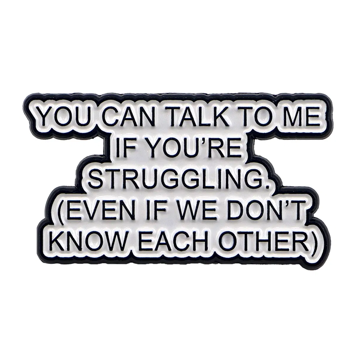 Metal color: Gold-color, Main Stone Color: MULTI - Quotes Enamel Pins Cartoon Women's Brooches Men Lapel Pins Letters Badge on Backpack Costume Accessories Phrase Jewelry Gifts