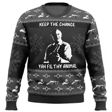 Color: Dark Grey, Size: M - Home Alone Ugly Christmas Sweater Men Women Pullover Hot Sale Round Neck Long Sleeve Top Christmas Clothing 3D Funny Printed