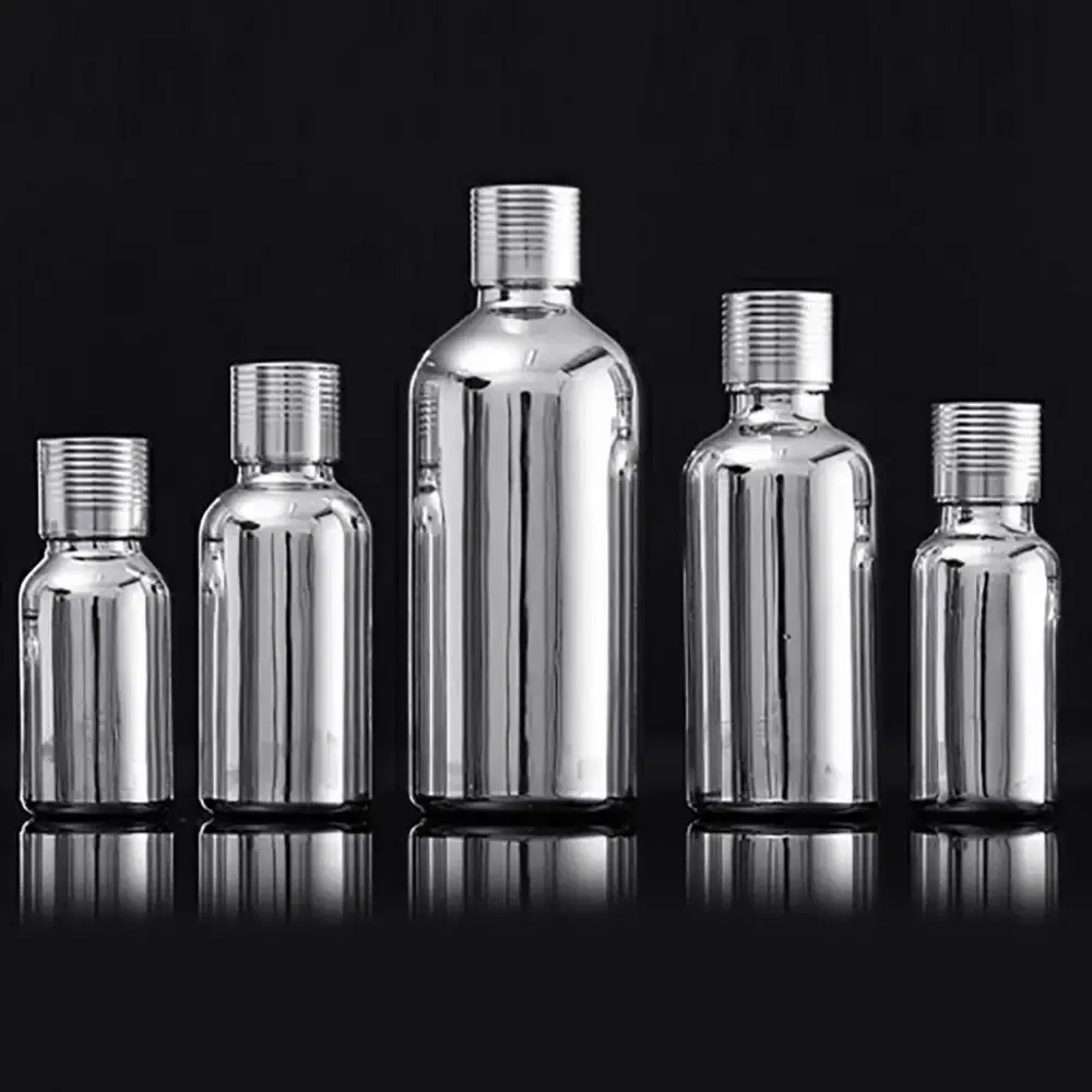 Color: army green - Hot Sales 5/15/30/50ml Portable Glass Stopper Perfume Essential Oils Bottle Empty Bottle