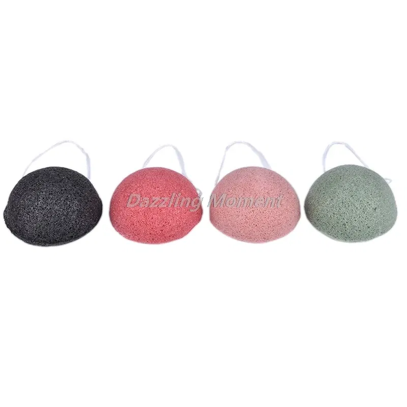 Color: WHITE - Makeup Konjac Sponge Exfoliator Cleanse Konjac Sponge Natural Konjac Konnyaku Puff Face Wash Cleaning Sponge