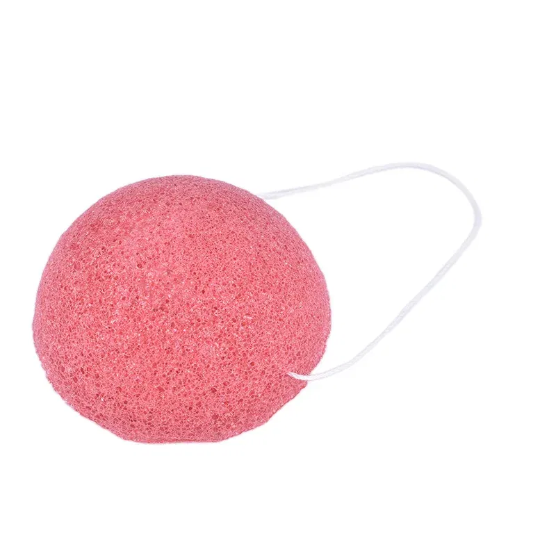 Color: WHITE - Makeup Konjac Sponge Exfoliator Cleanse Konjac Sponge Natural Konjac Konnyaku Puff Face Wash Cleaning Sponge