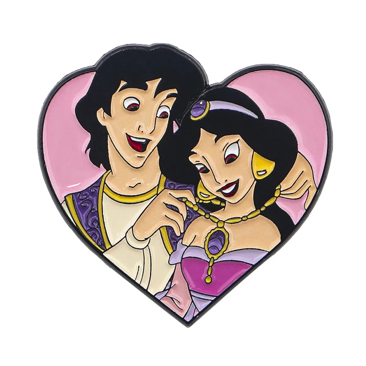 Metal color: Light Yellow Gold Color - Anime Princess Enamel Pin Cartoon Brooch Pines Lapel Pins Badge on Backpack Clothing Accessories Fashion Jewelry Couple Gifts