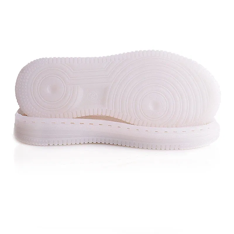 Color: WHITE, Shoe Size: 4.5 - 1 Pair Soft Rubber Soles Hand-woven Hook Line Soles Anti-slip Shoe Patch Durable Repair Replacement For Boot Shoes