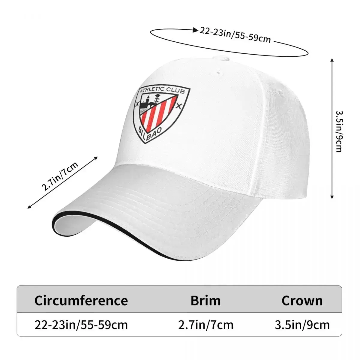 Color: GRAY, Size: XS - Club The Los Leones Athletics Bilbao Baseball Cap Adult Hip-Hop Sun Hats Hat Breathable Polyester Sports Cap Summer Hat