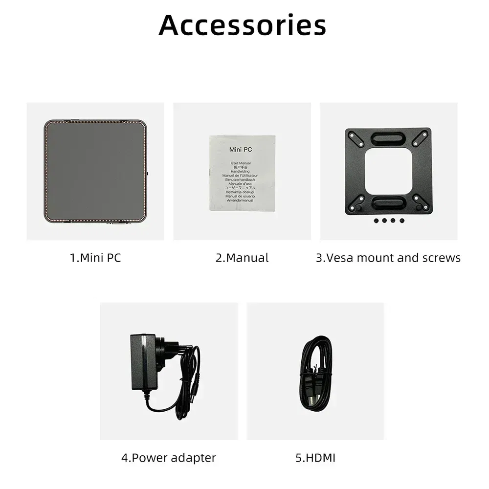 Color: light yellow, Ships From: CHINA - Top GK3V GK3 Pro Alder Lake N100 Mini PC 8GB 256GB Windows 11 Pro 16GB 512GB WIFI5 BT4.2 Desktop Game Computer