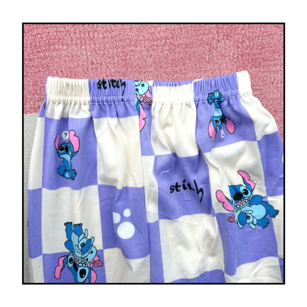Color: Rose Red, Kid Size: 11 - New Pajama Boys Girls Pajamas Stitch Clothing Sets Kids Long Sleeve +Pant 2Piece Children Home Clothing Girl Nightgown