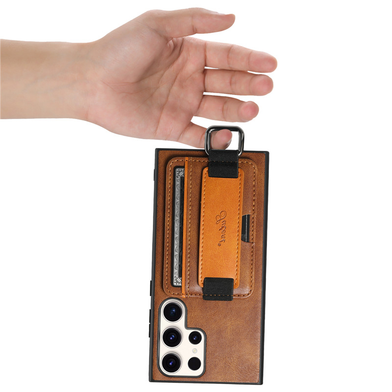 Color: Black, Material: PVC - Leather Wallet Phone Case For Samsung Galaxy S24 S23 S22 FE Ultra Plus A53 A54 A13 A14 A24 A34 Note20Ultra Card Holder Cover