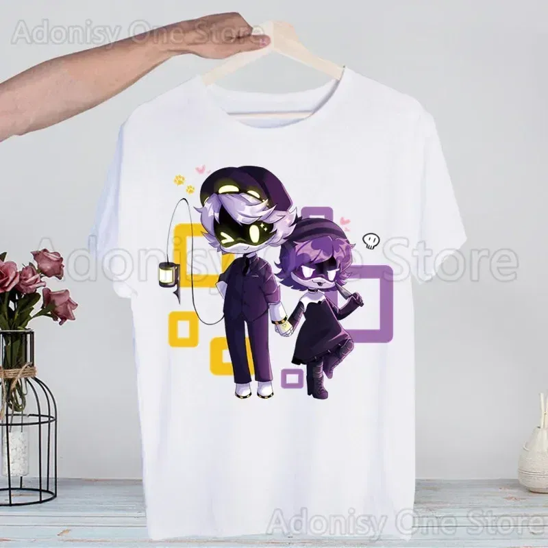 Color: Beige, Size: XXL - Murder Drones Fashion Man Tshirt Summer Fashion T-shirt Casual White Funny Cartoon Print T-shirt Hip Pop Tops tee