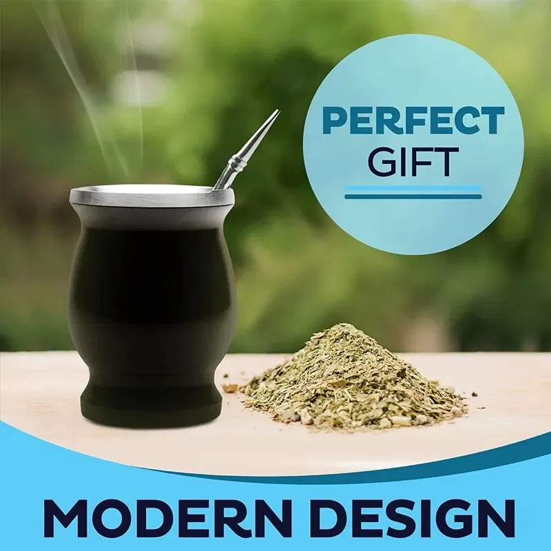 Color: Dark Khaki - Ma Dai Tea Cup Argentina Insulated Straw Cup Insulated Cup Simple Gourd Cup Various Styles of Tea Plum Cup