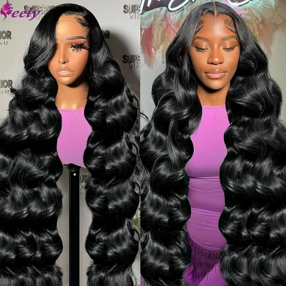 Color: #1, Ships From: CHINA, Stretched Length: 32inches, Density: 150% - Body Wave 13x6 Lace Front Wigs Human Hair 200 Density Brazilian Remy Human Hair Wigs 13x4 Transparent Lace For Women 30 32 Inch