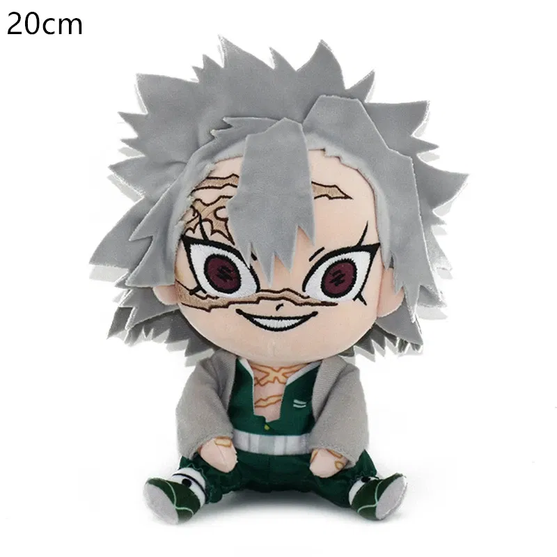 Color: DeepPink, Height: 0-10cm - 20CM New Product Japanese Anime Ghost Slayer: Blade Plush Doll Tanjiro Nezuko Game Peripheral Children's Doll Kawaii Pillow