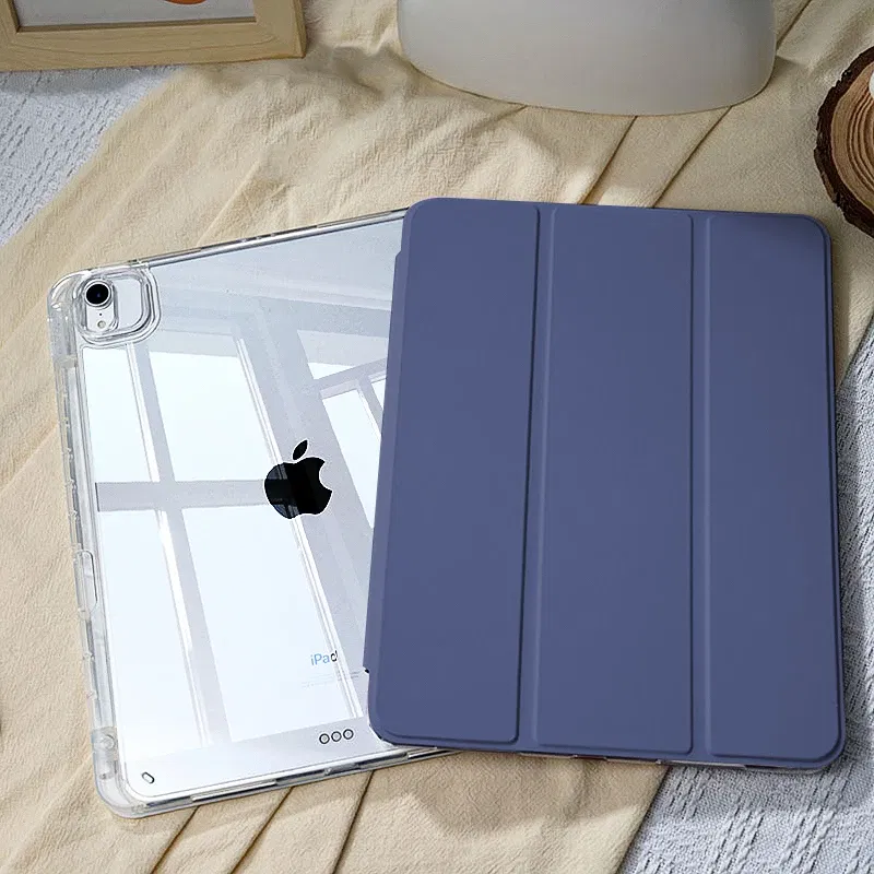 Color: Navy, Size: TEN - For 2025 iPad Air 11 Case iPad 10th Generation  11th A16  9th  Cover Gen  iPad Pro11 4 5 10.9in 12.9 M2 M3 M4 Pencil Holder Case