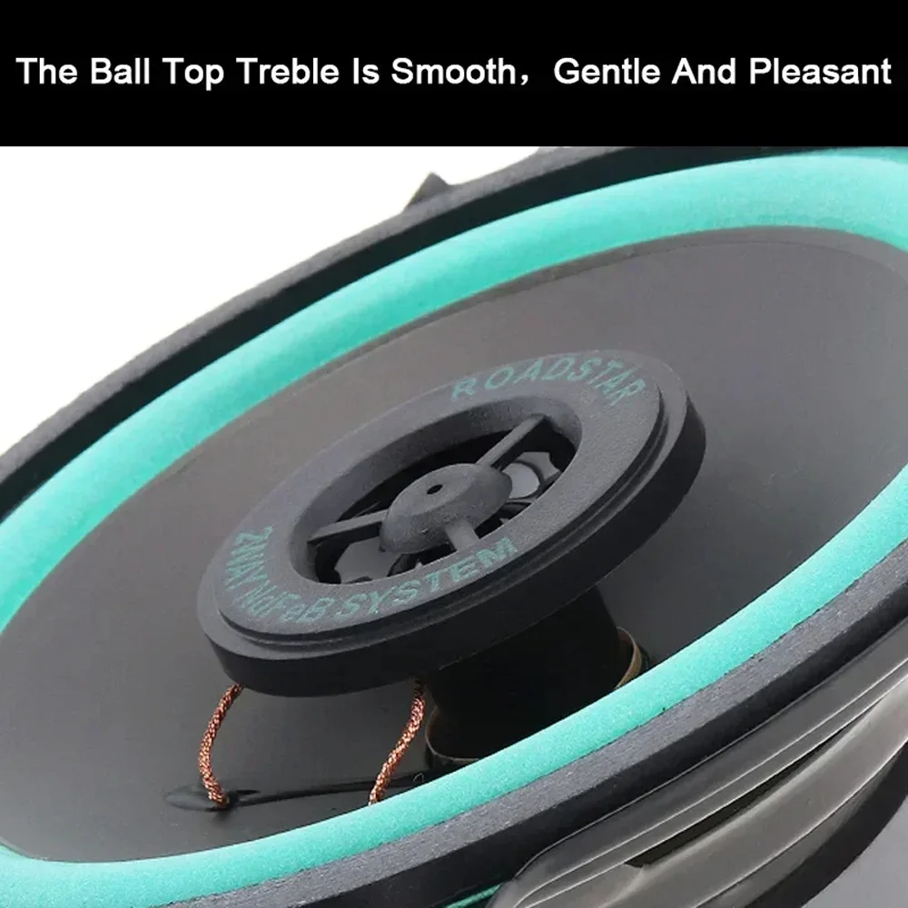 Size: 7" - 4/5/6.5 Inch Car Speakers HiFi Coaxial Subwoofer Universal Automotive Audio Music Full Range Frequency Car Stereo Speaker 1pcs