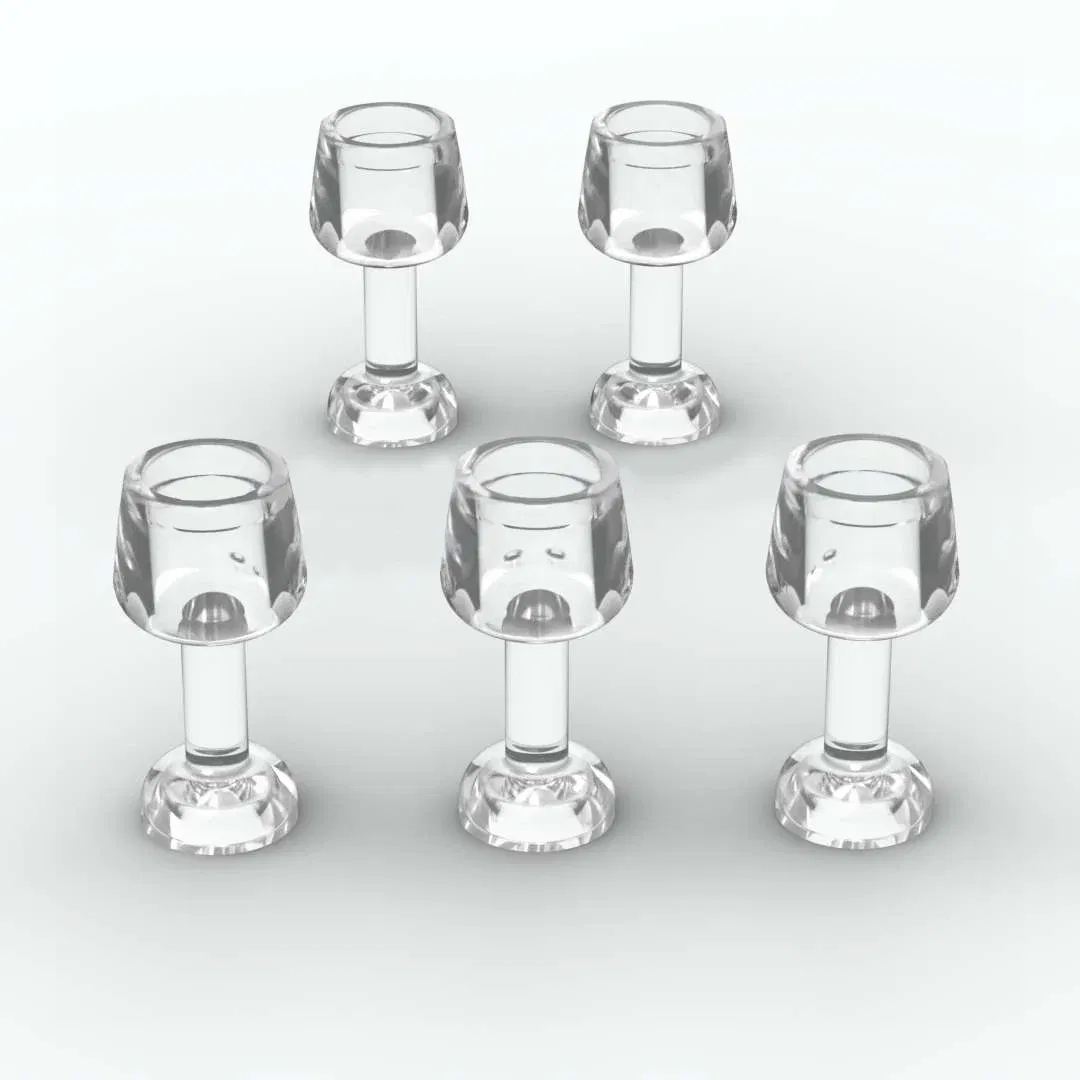 Color: WHITE - 10Pcs MOC Parts 33061 Utensil Equipment Goblet Large Compatible Bricks DIY Assmble Building Blocks Particle Kid Brain Toy Gift