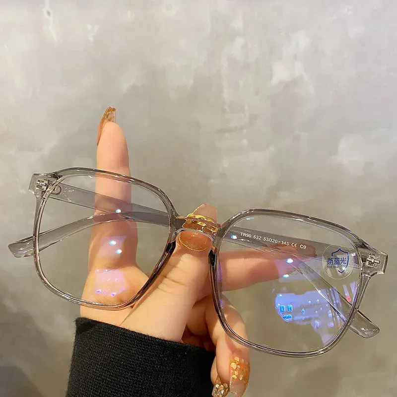 Frame Color: black, Ships From: CN - Square polygon Frame Plain glasses blue membrane Glasses all can match Men Women Fashion glasses lenses Blocking Glasses Eyewear
