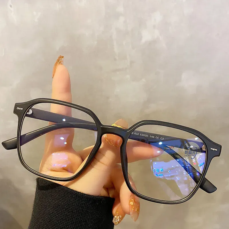 Frame Color: black, Ships From: CN - Square polygon Frame Plain glasses blue membrane Glasses all can match Men Women Fashion glasses lenses Blocking Glasses Eyewear