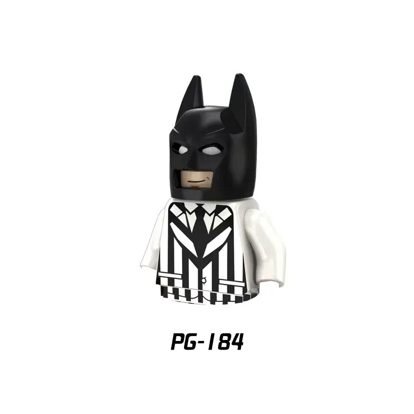 Color: black - Marvel Blocks Brick Hero Batman Joker Superman Catwoman Mini Figure Building blocks Hot Toy Children's party gift