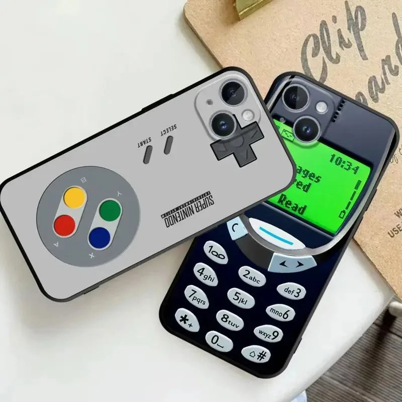 Color: Beige, Material: Microfiber - Retro Camera Games Phone Case For Samsung Galaxy S10 S20 S21 S22 S23 S24 FE Plus Ultra Note 20 Mobile Cover Shell