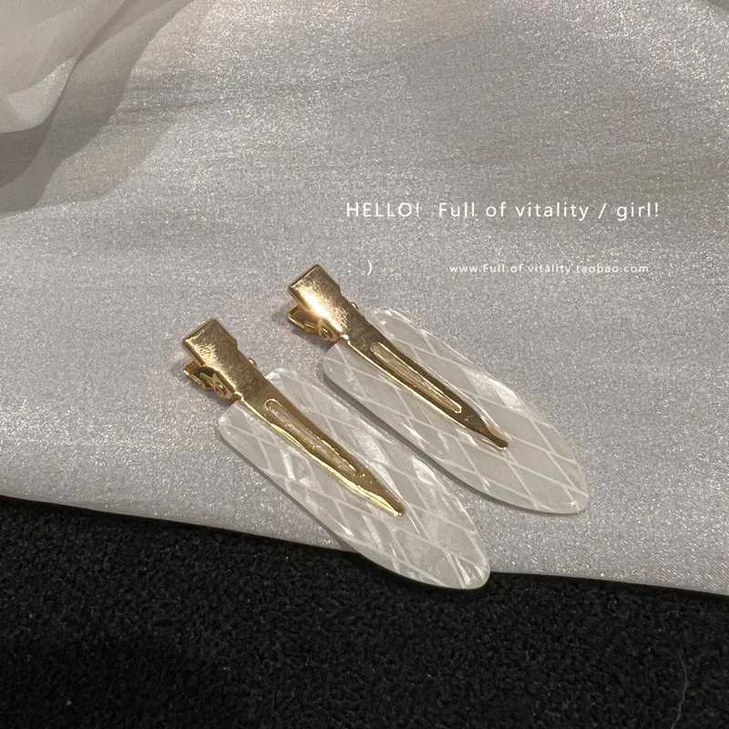 Color: Lavender, Ships From: CHINA - Korea acetic acid seamless hairpin side bangs broken hair one word seamless hairpin makeup clip hair accessories headwear female