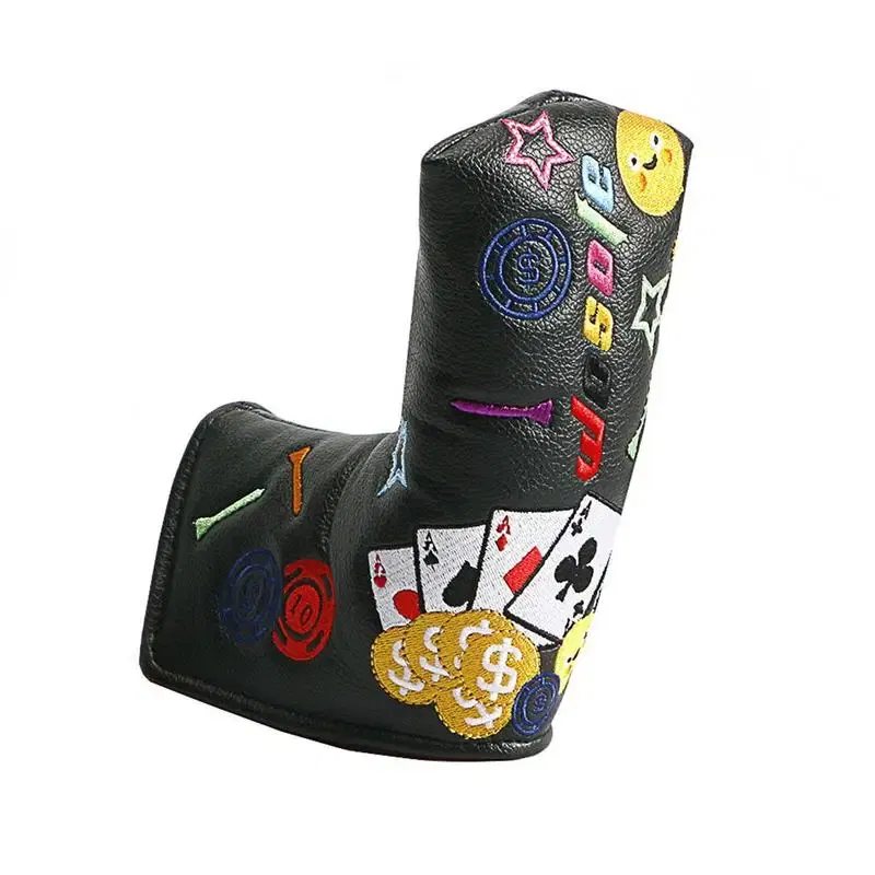 Ships From: United States, Color: WHITE - Golf Iron Covers Golfs Rod Covers Golfing Golf Iron Head Covers PU Leather Waterproof Golf Club Headcover Iron Putter Head Cover