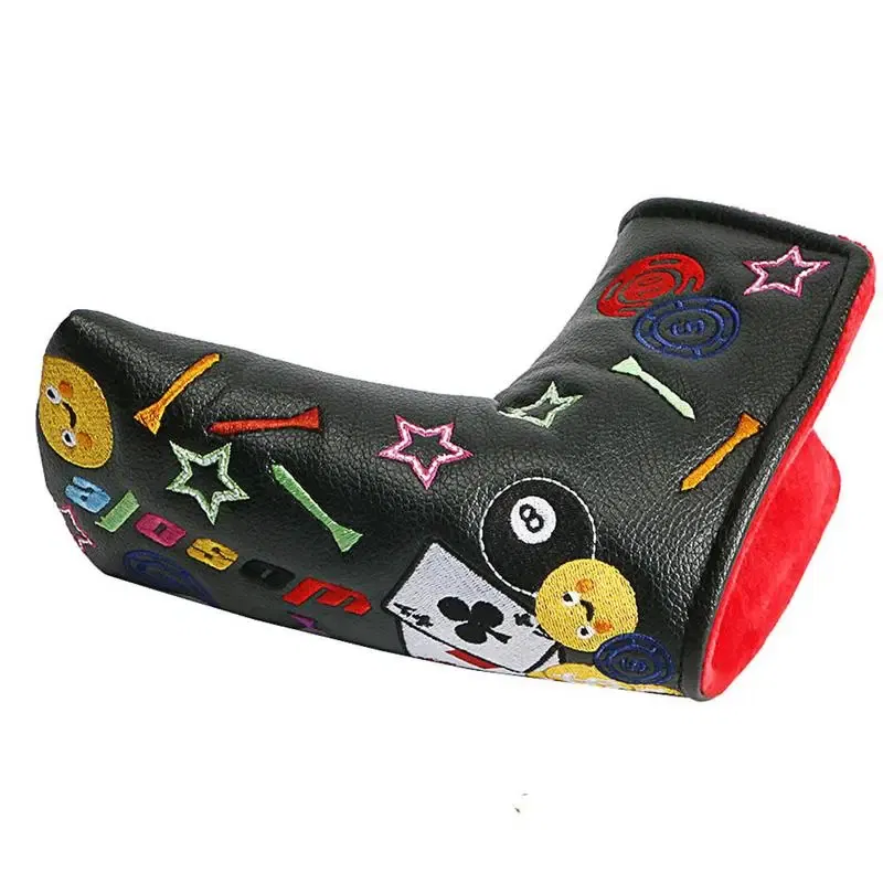 Ships From: United States, Color: WHITE - Golf Iron Covers Golfs Rod Covers Golfing Golf Iron Head Covers PU Leather Waterproof Golf Club Headcover Iron Putter Head Cover