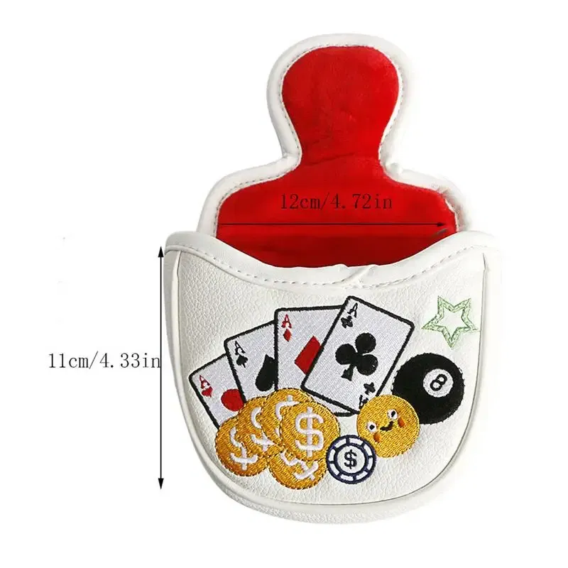 Ships From: United States, Color: WHITE - Golf Iron Covers Golfs Rod Covers Golfing Golf Iron Head Covers PU Leather Waterproof Golf Club Headcover Iron Putter Head Cover