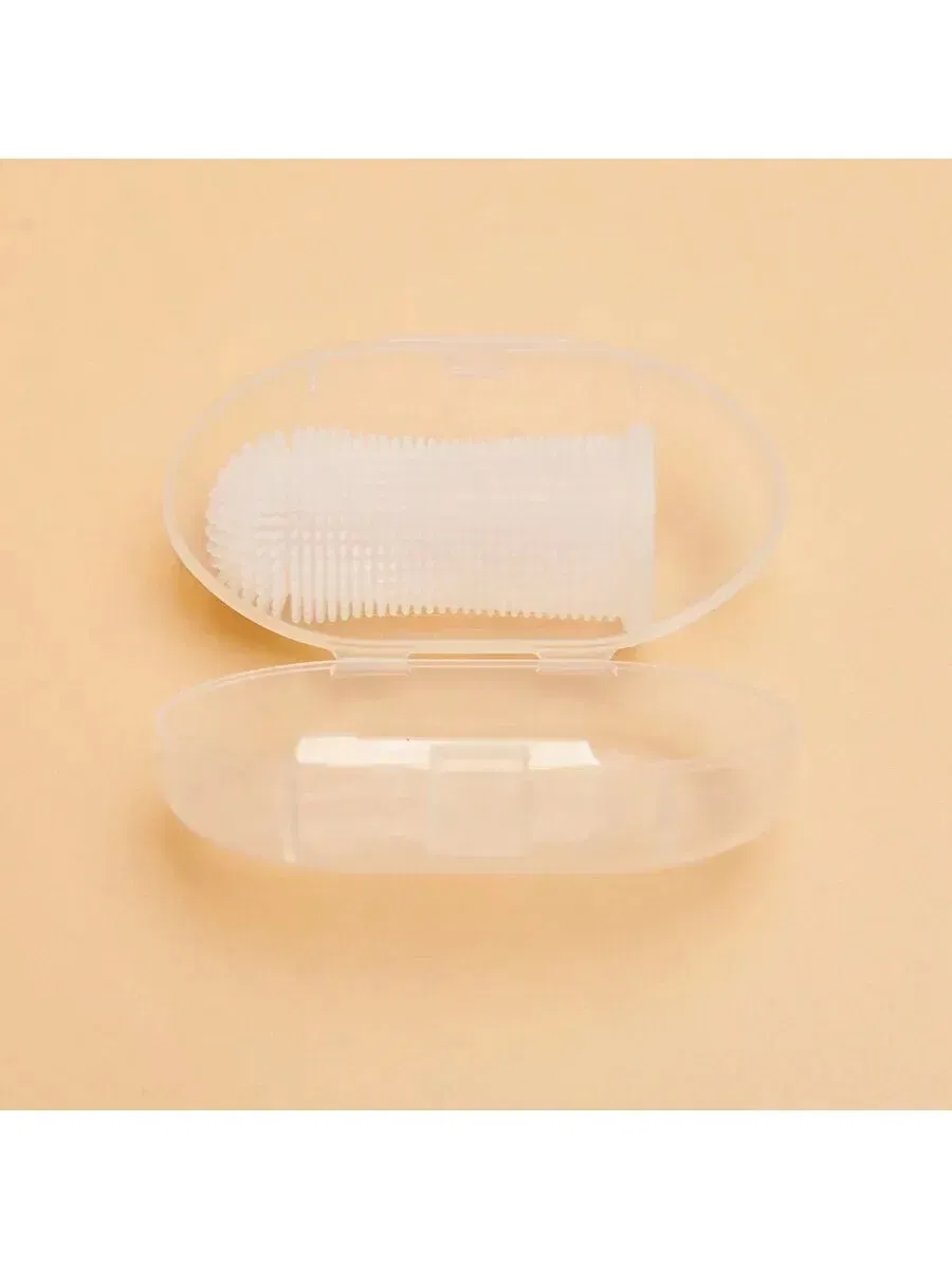 Color: WHITE - Pet Finger Toothbrush Cleaning Products for Cats and DogsOral Cleaning ToothbrushesSilicone Bristles