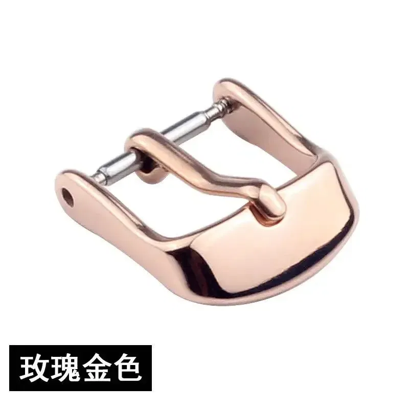 Band Color: Blue Light Blue, Band Width: 12mm, Ships From: CHINA - Stainless Steel Watch Buckle for Leather Strap Pin Buckle Strap Buckle Gold Silver Rose Gold Strap Button Accessories