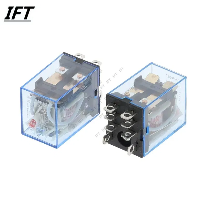 Size: S - 1Pc LY2NJ HH62P HHC68A-2Z Electronic Micro Mini Electromagnetic Relay 10A 8PIN Coil DPDT DC12V,24V AC110V 220V Hot