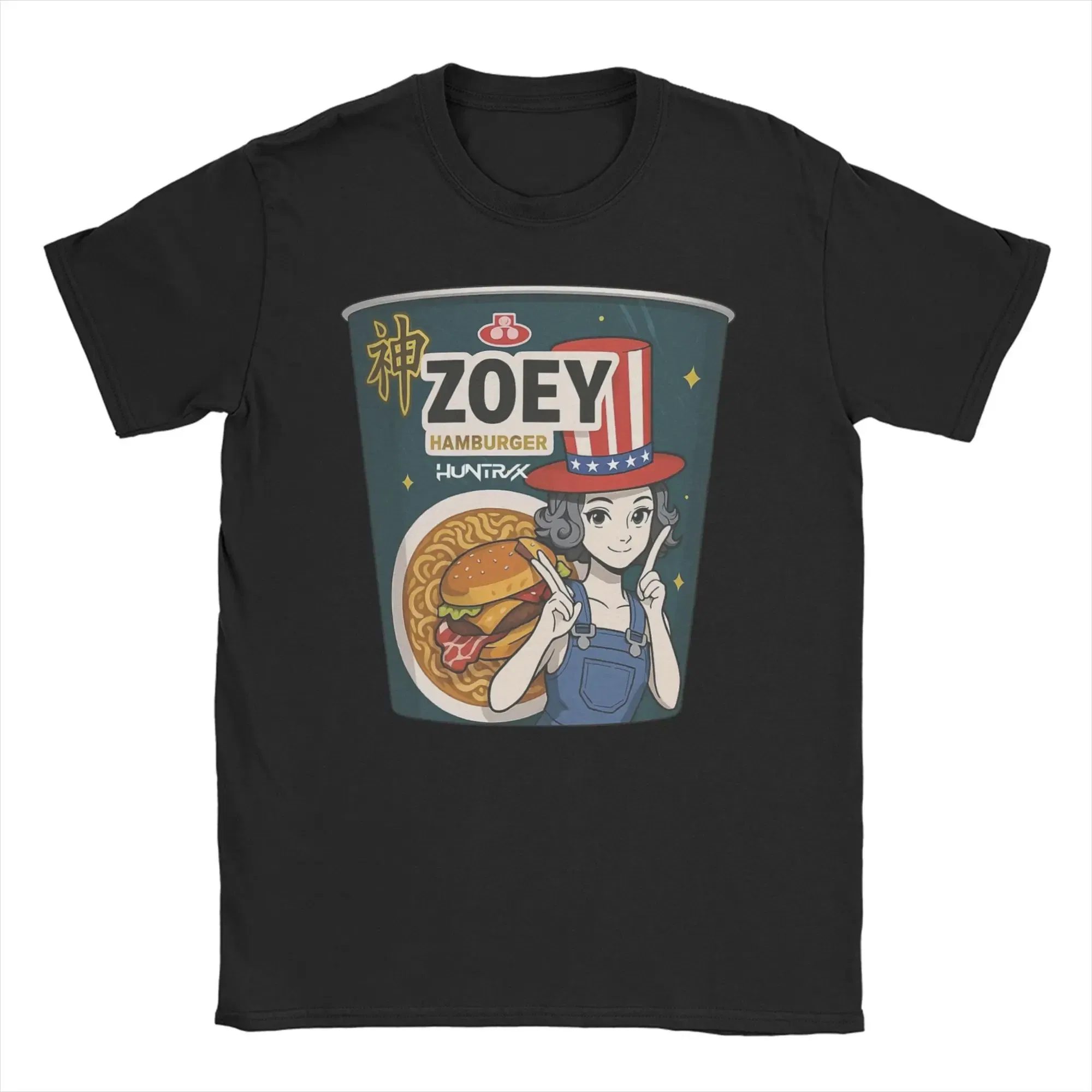 Color: Khaki, Size: M - Men Women T-Shirts Kpop Demon Hunters Zoey Huntrix Amazing Cotton Tees Short Sleeve  T Shirt O Neck Clothes Printing