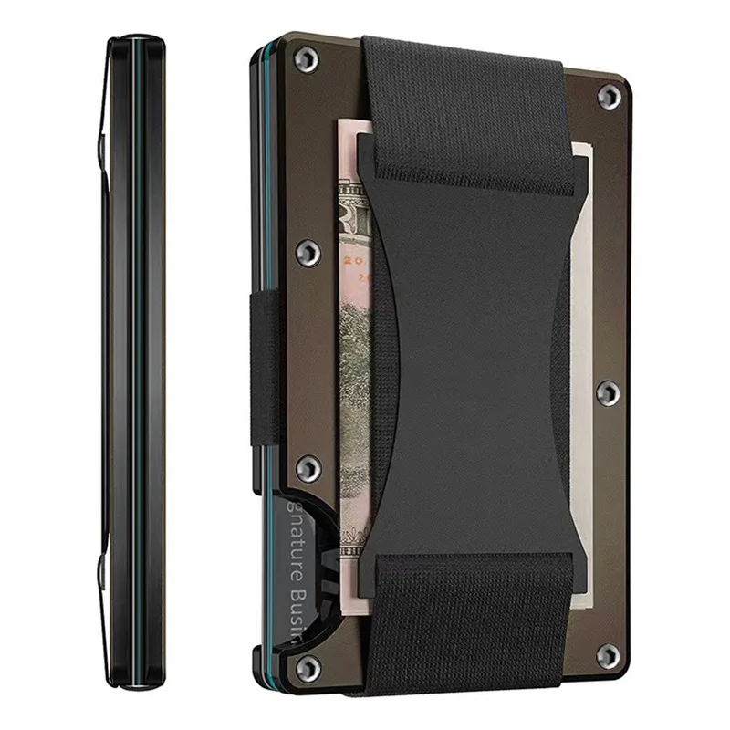 Color: Dark Grey, Ships From: CHINA - Forged Carbon Fiber Mini Slim Wallet case organizer for Men Cartera Tarjetero Hombre Cashback Credit Card Holder Luxury gift