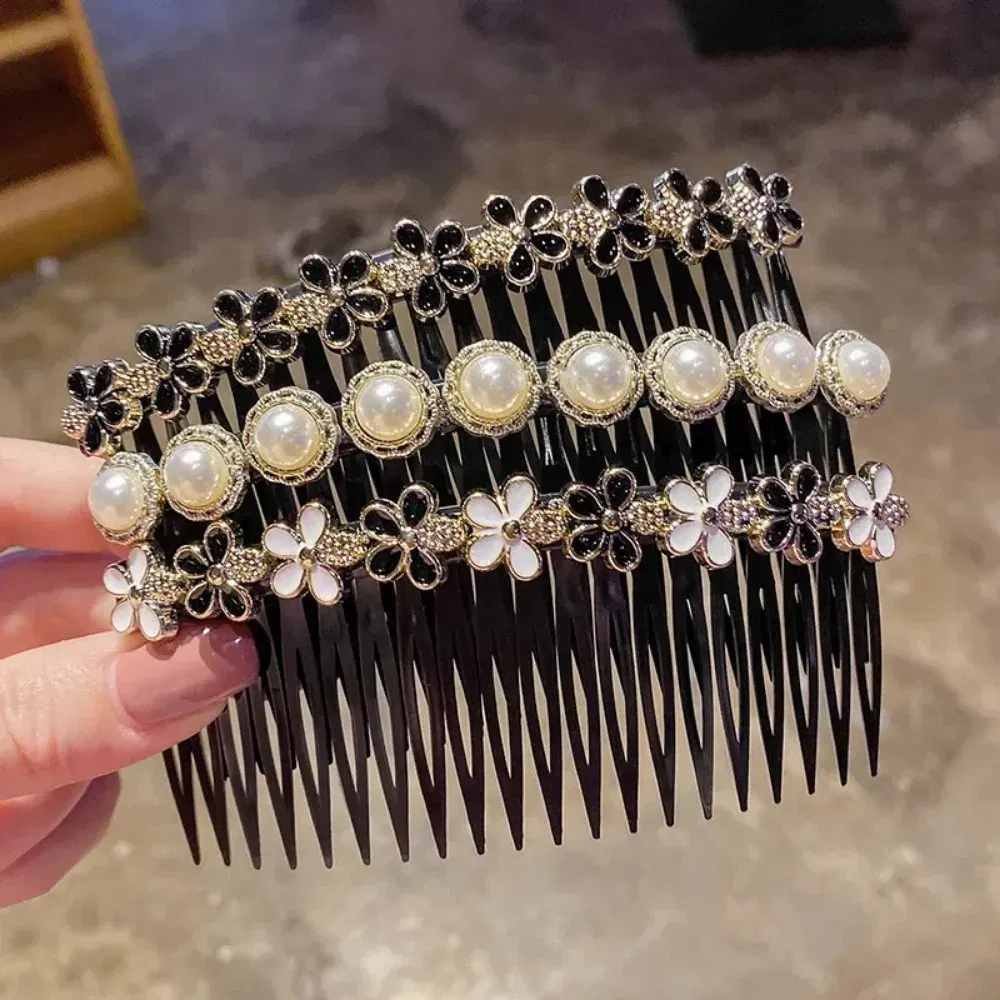 Color: SKY BLUE - Hair Combs Bangs Hair Clips Non-slip Broken Hair Pins for Women Girl Back Head Headdresses Korean Hairs Accessories New Headwear