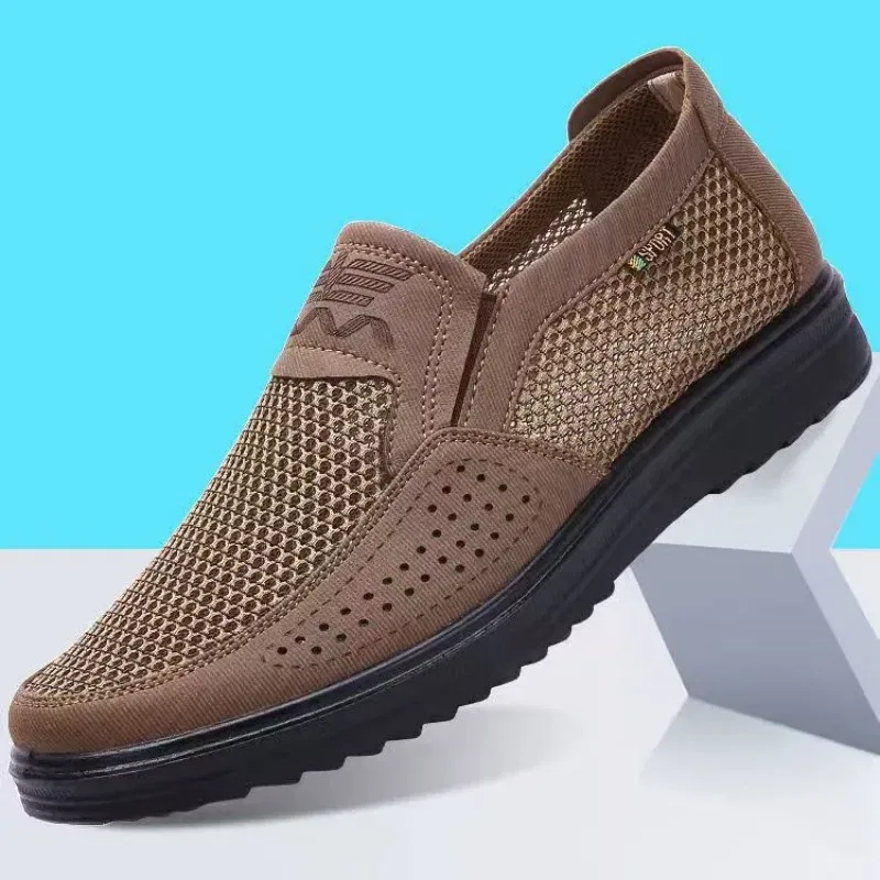 Color: Dark Grey, Shoe Size: 48 - 2023 Summer Hot sale Sneakers Men Fashion Casual Walking Shoes  Breathable Mens Loafers Zapatillas Hombre men casual shoes