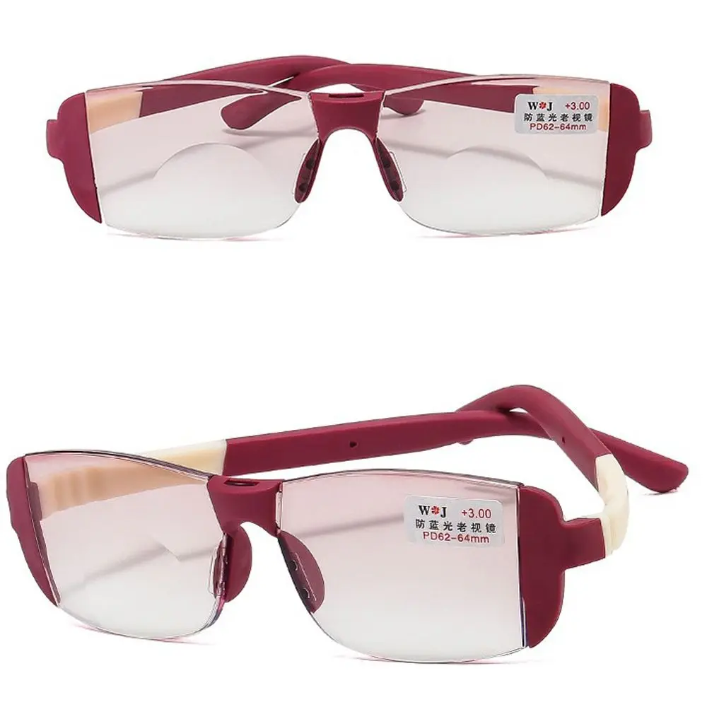 Frame Color: green, Eye Prescription: +200 - Fashion Anti-Blue Light Reading Glasses Urltra-Light Eye Protection Men Women Elegant Comfortable Eyeglasses Unisex Glasses