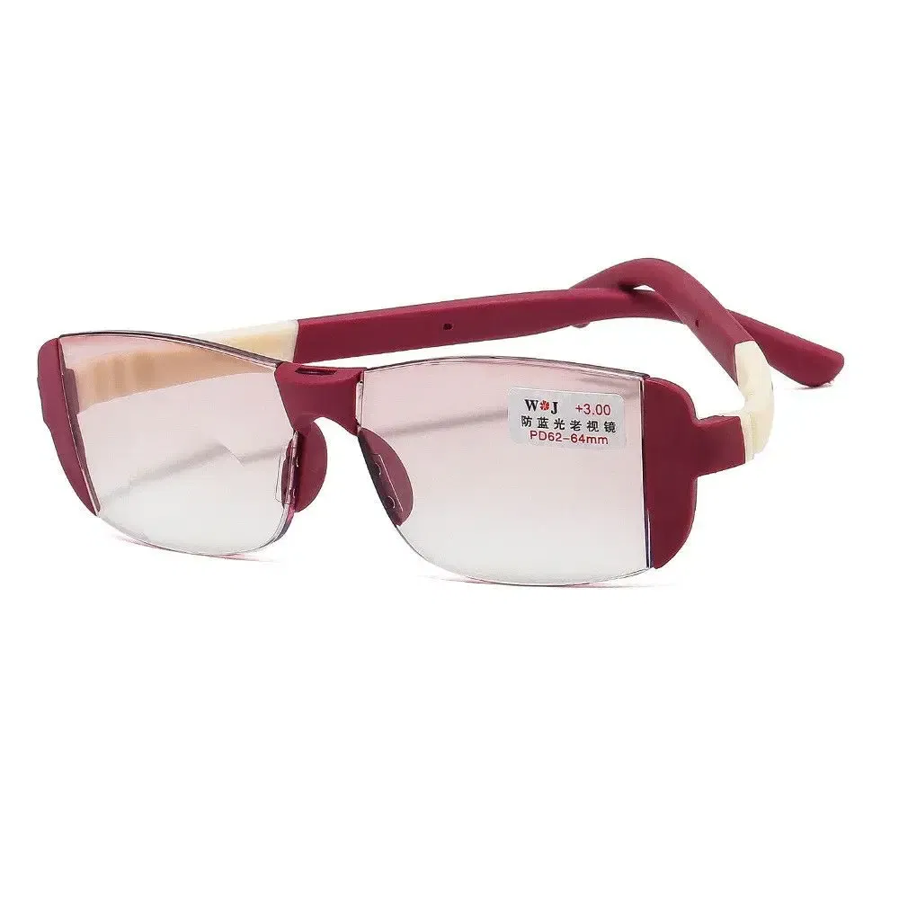 Frame Color: green, Eye Prescription: +200 - Fashion Anti-Blue Light Reading Glasses Urltra-Light Eye Protection Men Women Elegant Comfortable Eyeglasses Unisex Glasses