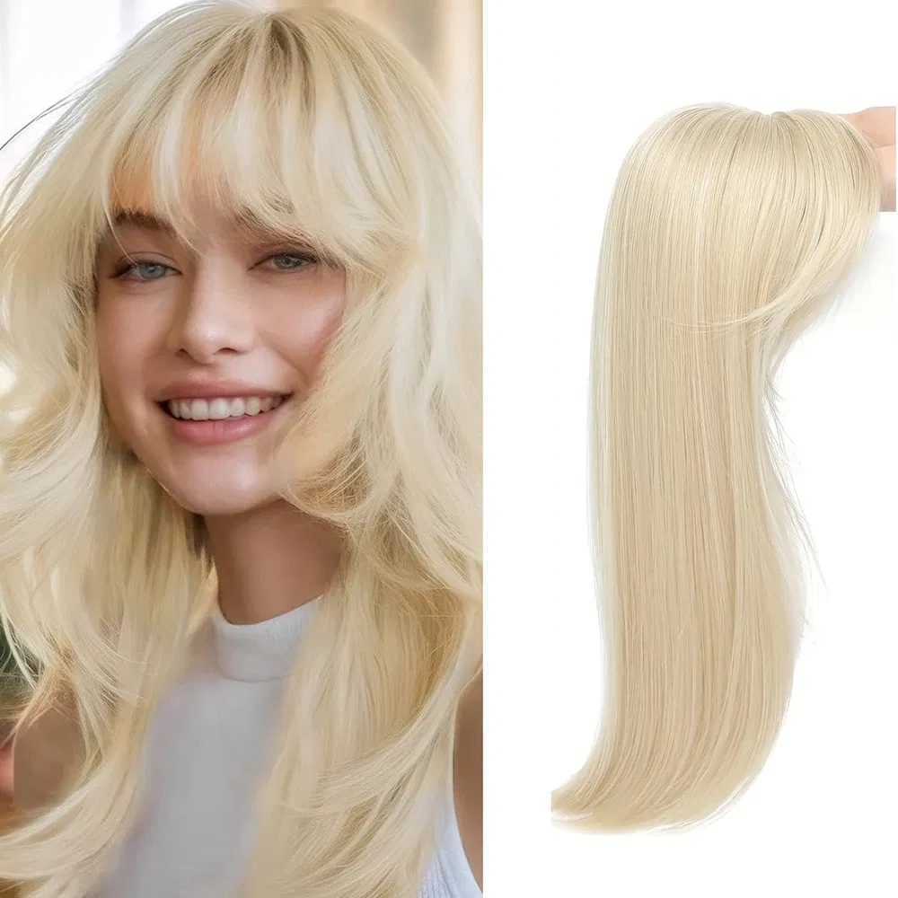 Color: #22, Stretched Length: 22inches - [22 Inch Straight Wig Block] Elegant 22 Inch Women's Straight Synthetic Wig Block, High Temperature Fiber, Light Brown to Black