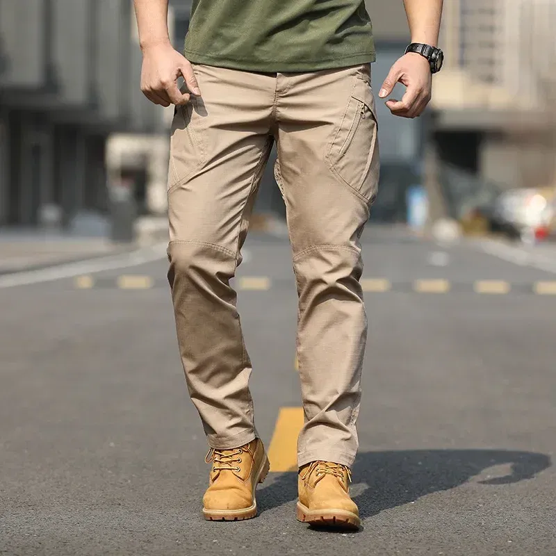 Color: Red, Size: M - Archon X9 Tactical Pants Slim Fit Waterproof Camouflage Training Pants Spring Autumn Breathable Waterproof Overalls Loose Wear