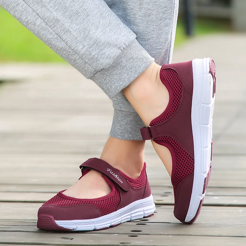 Shoe Size: 38, Color: Dark Grey - Women Shoes Breathable Vulcanized Shoes White ZapaWomen Sneakers Fashion Breathable Mesh Casual Walking Shoes Women Work Shoes