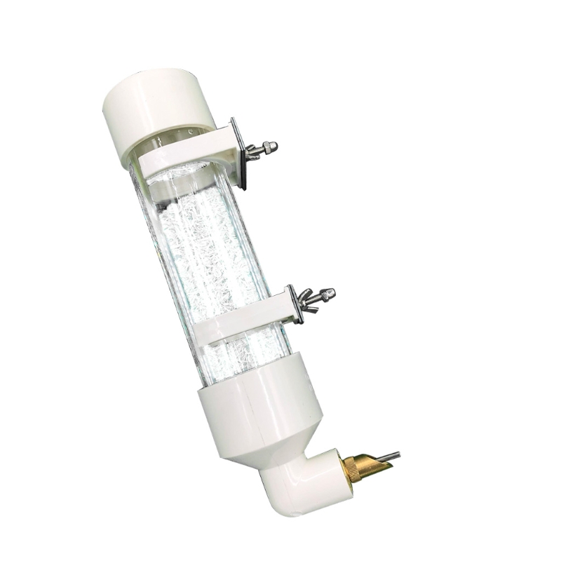 Color: WHITE, Size: L - Parakeet Bird Feeder Pet Cage Hanging Automatic Food Bowl Drinking Water Dispenser for Parrot Budgies Cockatiel