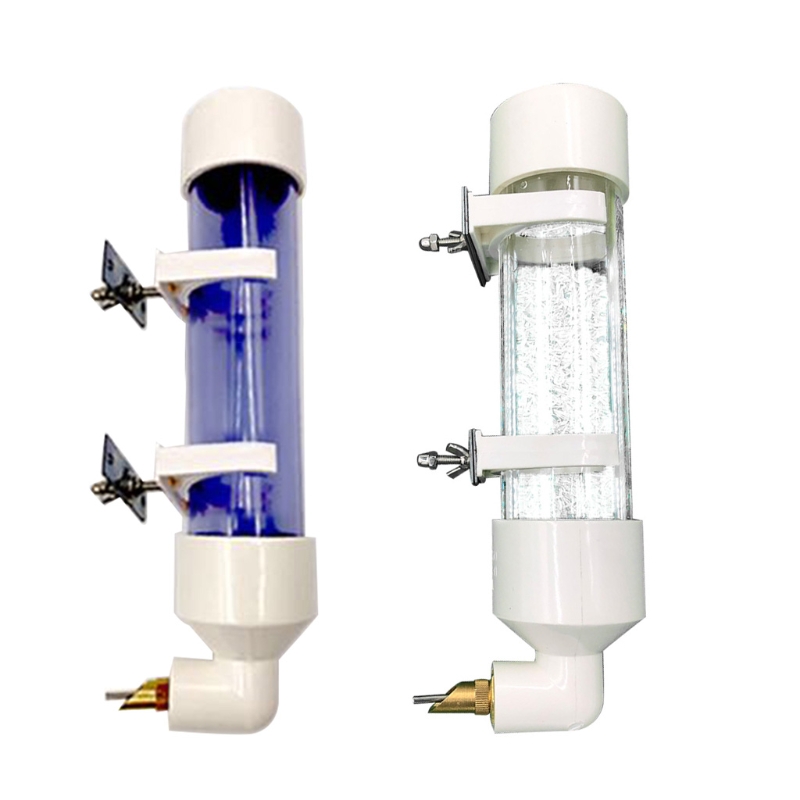 Color: WHITE, Size: L - Parakeet Bird Feeder Pet Cage Hanging Automatic Food Bowl Drinking Water Dispenser for Parrot Budgies Cockatiel