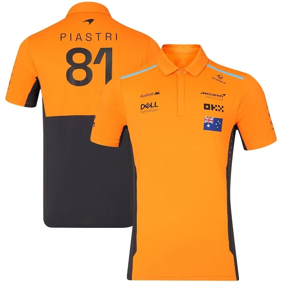 Color: black, Size: XXXL - Formula1 Team Racing Official Website Summer Printed Polo Shirt Verstappen Racing Jersey Team T-shirt Men Women Clothes Duotone