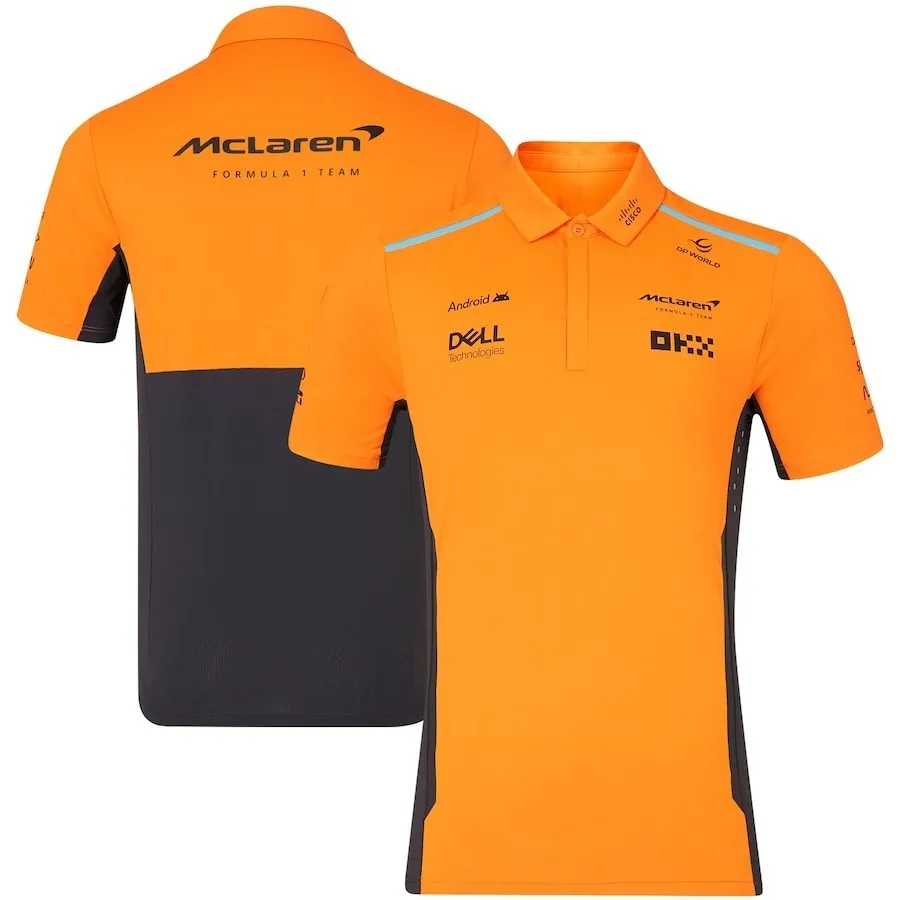 Color: black, Size: XXXL - Formula1 Team Racing Official Website Summer Printed Polo Shirt Verstappen Racing Jersey Team T-shirt Men Women Clothes Duotone