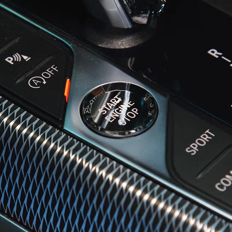 Color Name: Black - Crystal Gear Shift Lever Knob Set for BMW  X5 Series G05 E70 F15  X6 Series G06 E71 F16 X7 G07 3 Series G20 X3 G01 X4 G02